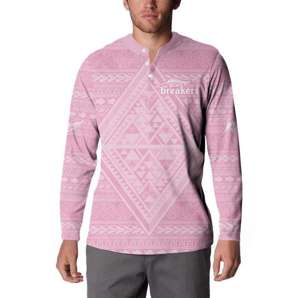 Custom New Zealand Basketball Indigenous Button Sweatshirt - Aussie Hoodie