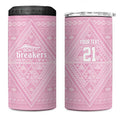 Custom New Zealand Basketball Indigenous 4 in 1 Can Cooler Tumbler - Aussie Hoodie