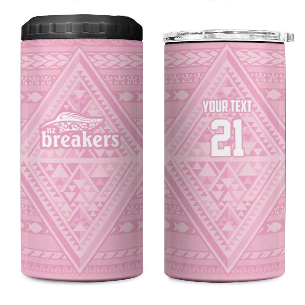 Custom New Zealand Basketball Indigenous 4 in 1 Can Cooler Tumbler - Aussie Hoodie
