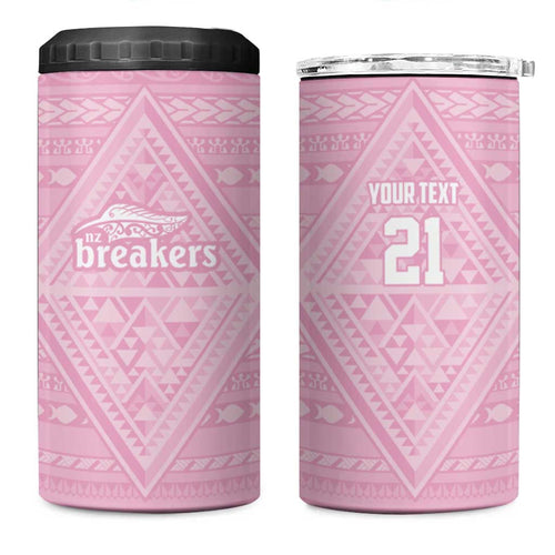 Custom New Zealand Basketball Indigenous 4 in 1 Can Cooler Tumbler - Aussie Hoodie