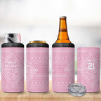 Custom New Zealand Basketball Indigenous 4 in 1 Can Cooler Tumbler - Aussie Hoodie