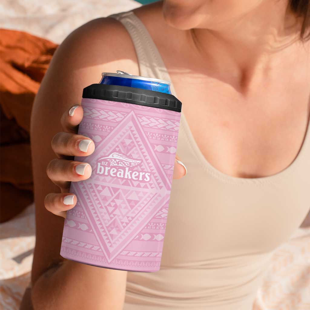 Custom New Zealand Basketball Indigenous 4 in 1 Can Cooler Tumbler - Aussie Hoodie