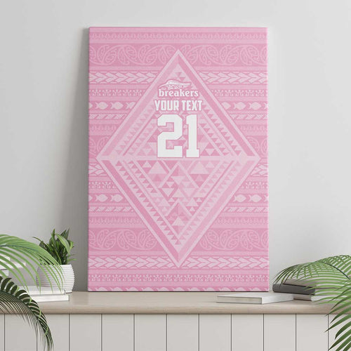 Custom New Zealand Basketball Indigenous Canvas Wall Art - Aussie Hoodie