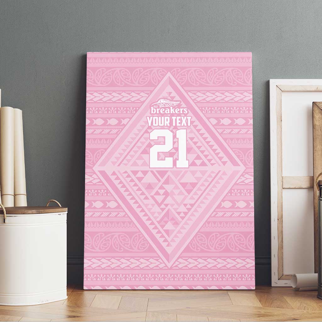 Custom New Zealand Basketball Indigenous Canvas Wall Art - Aussie Hoodie