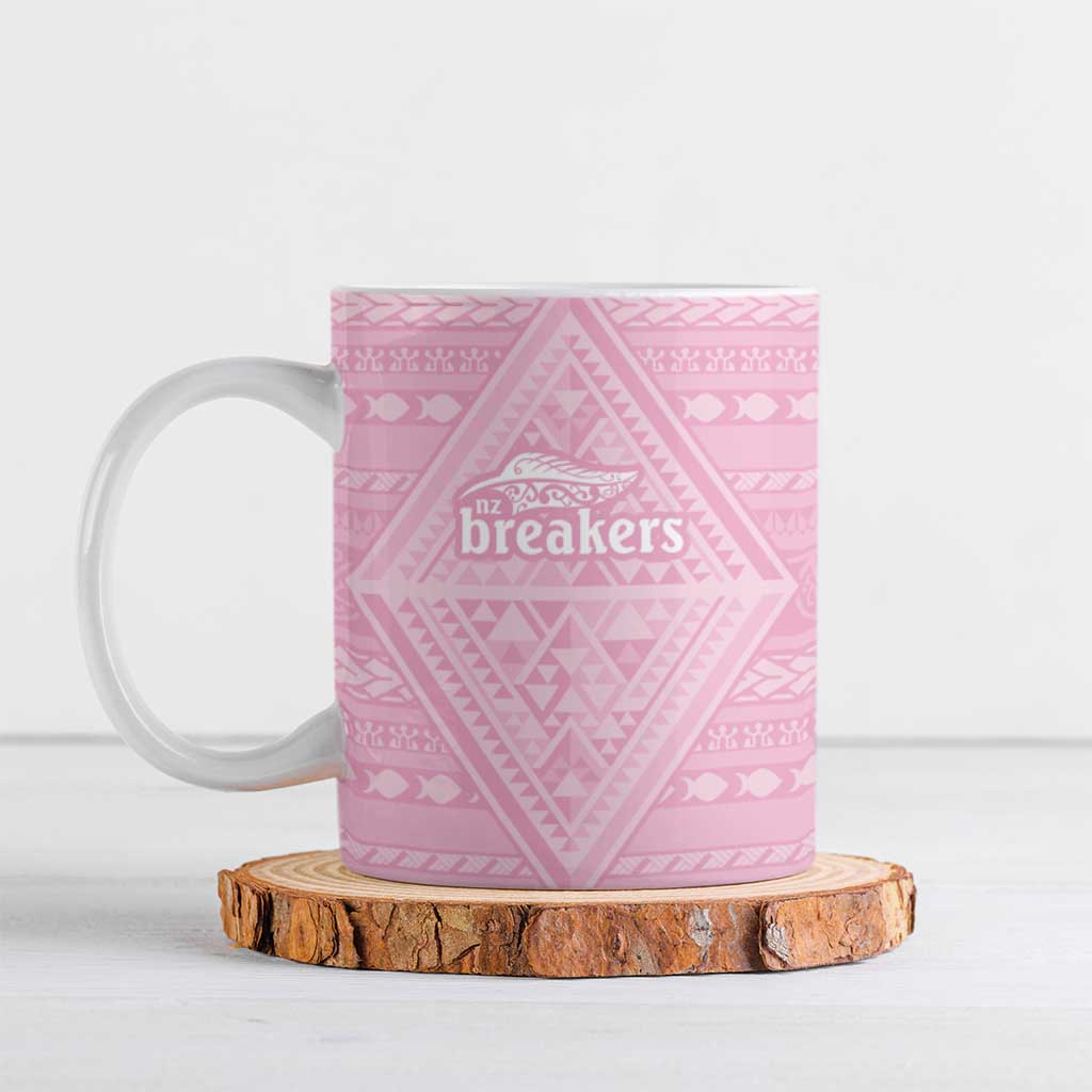 Custom New Zealand Basketball Indigenous Ceramic Mug - Aussie Hoodie