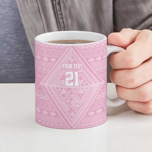 Custom New Zealand Basketball Indigenous Ceramic Mug - Aussie Hoodie