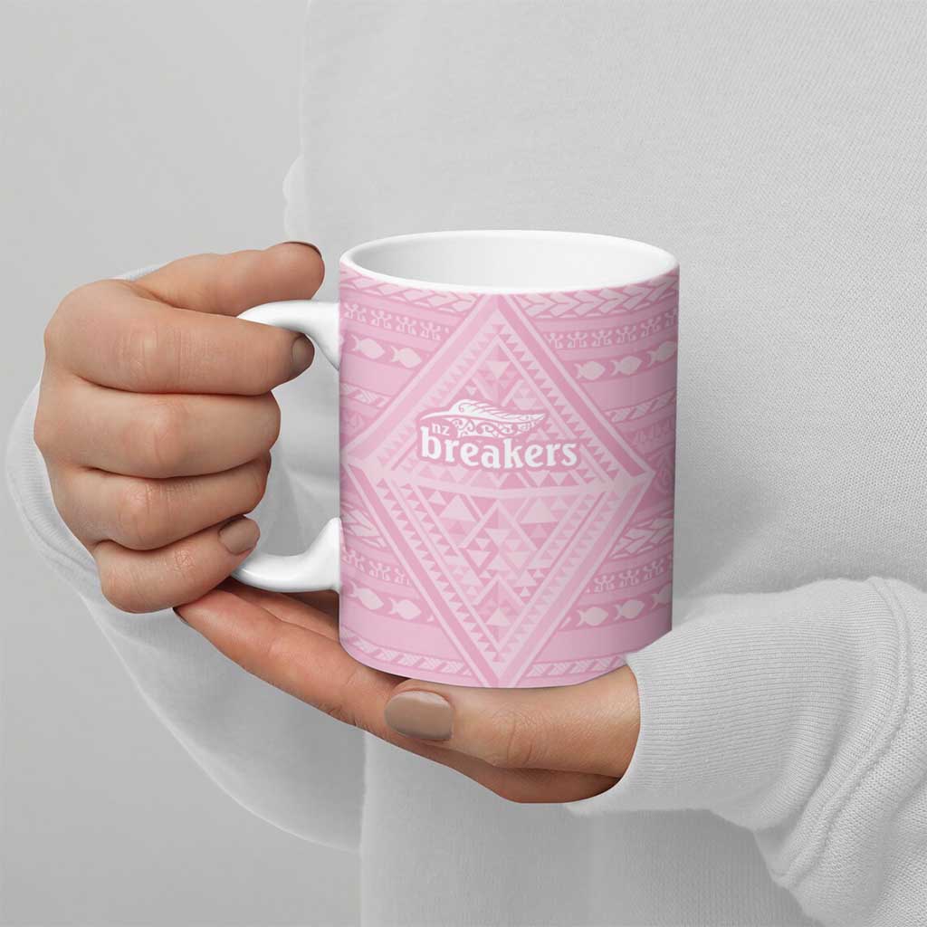 Custom New Zealand Basketball Indigenous Ceramic Mug - Aussie Hoodie