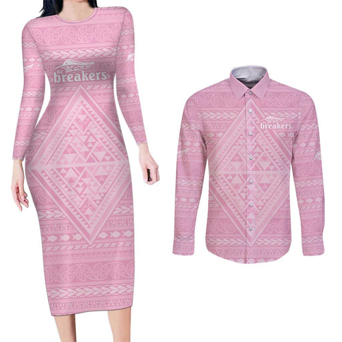 Custom New Zealand Basketball Indigenous Couples Matching Long Sleeve Bodycon Dress and Long Sleeve Button Shirt - Aussie Hoodie