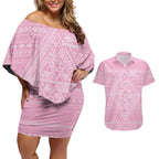 Custom New Zealand Basketball Indigenous Couples Matching Off Shoulder Short Dress and Hawaiian Shirt - Aussie Hoodie