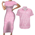 Custom New Zealand Basketball Indigenous Couples Matching Short Sleeve Bodycon Dress and Hawaiian Shirt - Aussie Hoodie