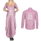 Custom New Zealand Basketball Indigenous Couples Matching Summer Maxi Dress and Long Sleeve Button Shirt - Aussie Hoodie