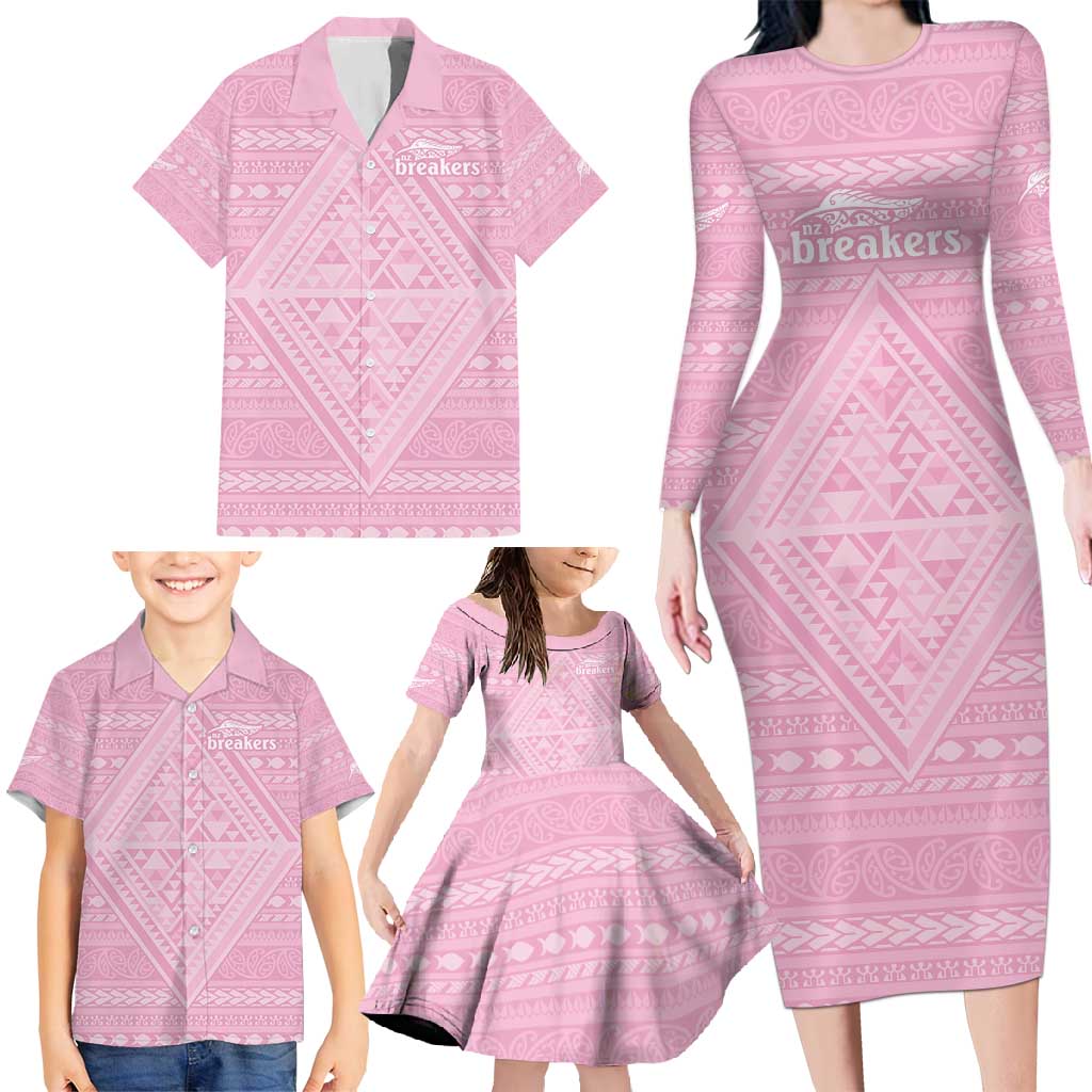 Custom New Zealand Basketball Indigenous Family Matching Long Sleeve Bodycon Dress and Hawaiian Shirt - Aussie Hoodie