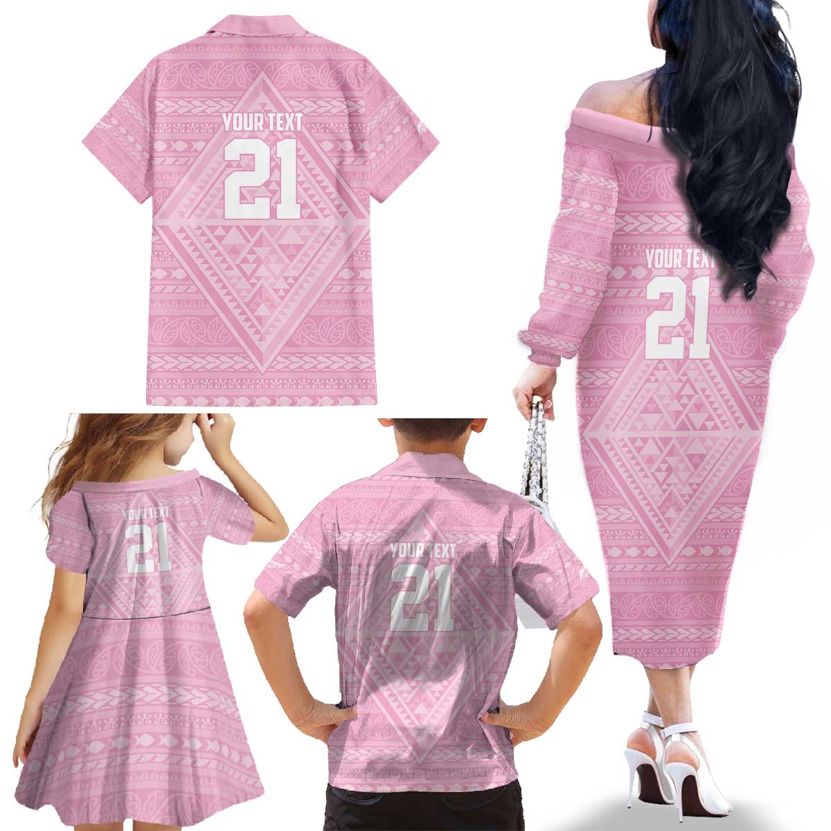 Custom New Zealand Basketball Indigenous Family Matching Off The Shoulder Long Sleeve Dress and Hawaiian Shirt - Aussie Hoodie