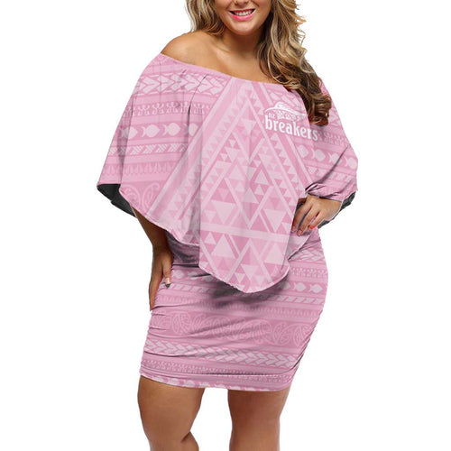 Custom New Zealand Basketball Indigenous Family Matching Off Shoulder Short Dress and Hawaiian Shirt - Aussie Hoodie