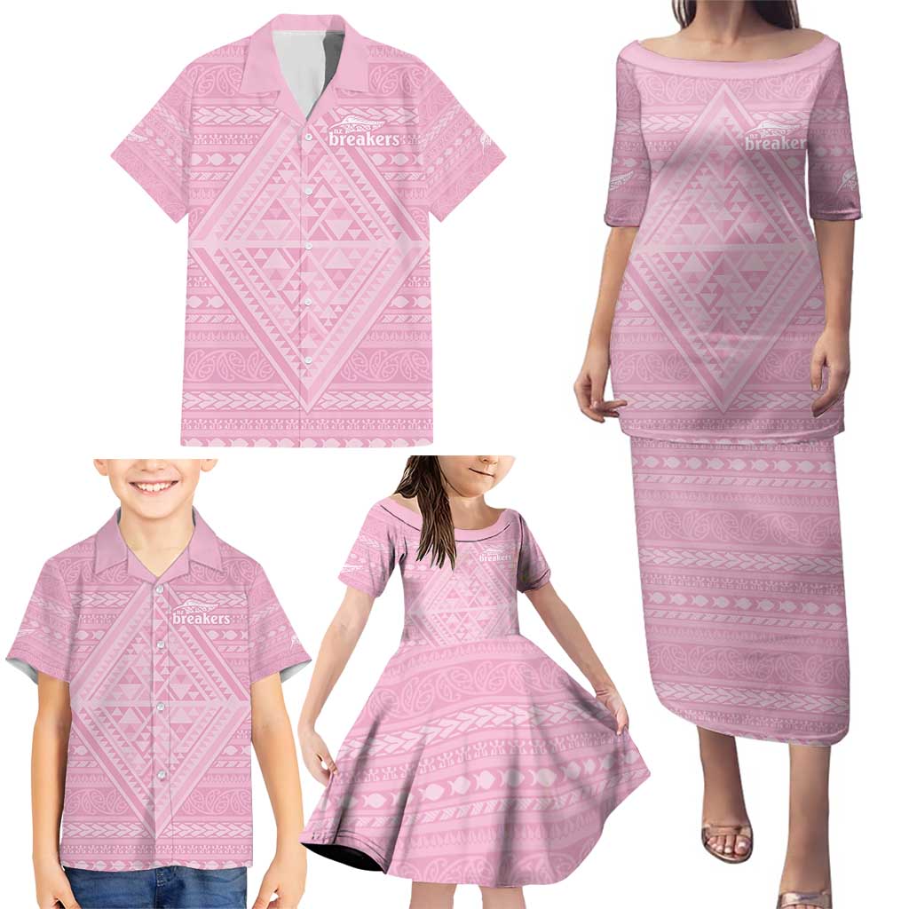 Custom New Zealand Basketball Indigenous Family Matching Puletasi and Hawaiian Shirt - Aussie Hoodie