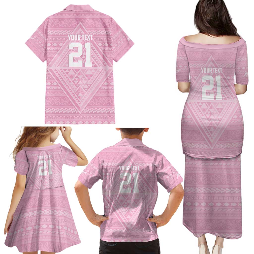 Custom New Zealand Basketball Indigenous Family Matching Puletasi and Hawaiian Shirt - Aussie Hoodie
