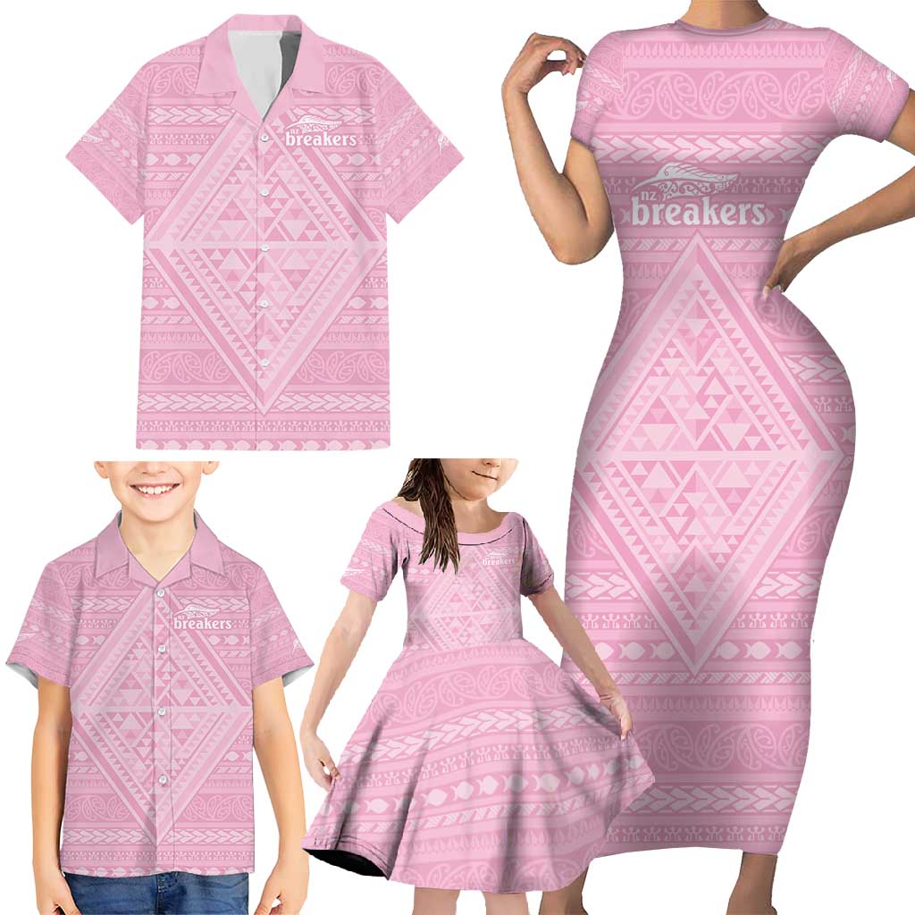 Custom New Zealand Basketball Indigenous Family Matching Short Sleeve Bodycon Dress and Hawaiian Shirt - Aussie Hoodie