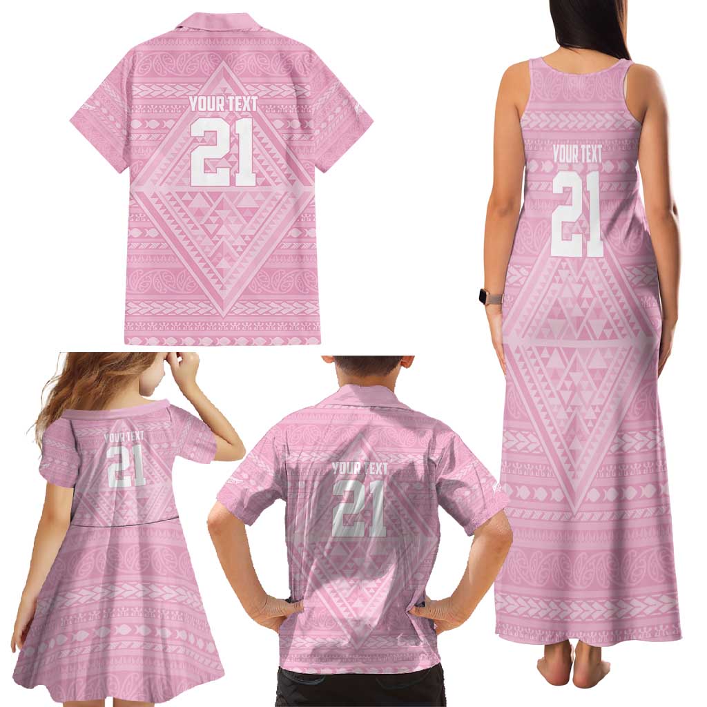 Custom New Zealand Basketball Indigenous Family Matching Tank Maxi Dress and Hawaiian Shirt - Aussie Hoodie