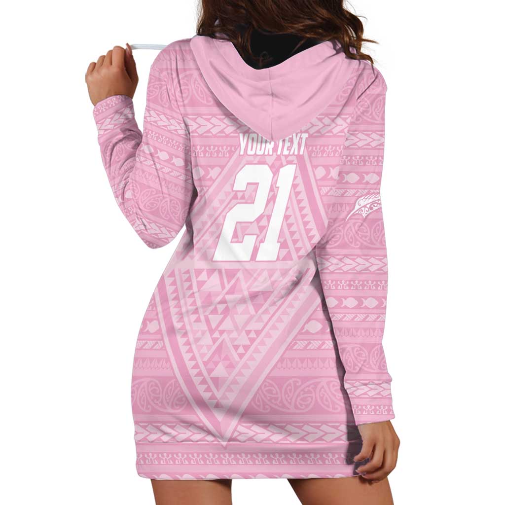 Custom New Zealand Basketball Indigenous Hoodie Dress - Aussie Hoodie