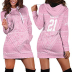 Custom New Zealand Basketball Indigenous Hoodie Dress - Aussie Hoodie
