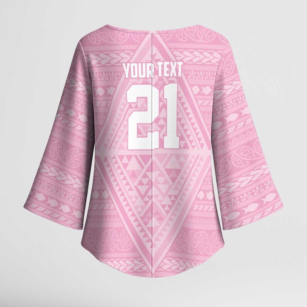 Custom New Zealand Basketball Indigenous Kimono Sleeve Blouse - Aussie Hoodie