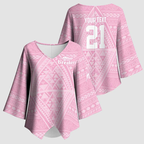 Custom New Zealand Basketball Indigenous Kimono Sleeve Blouse - Aussie Hoodie