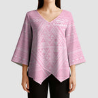 Custom New Zealand Basketball Indigenous Kimono Sleeve Blouse - Aussie Hoodie