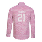 Custom New Zealand Basketball Indigenous Long Sleeve Button Shirt - Aussie Hoodie