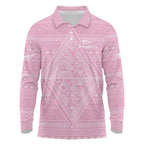 Custom New Zealand Basketball Indigenous Long Sleeve Polo Shirt - Aussie Hoodie