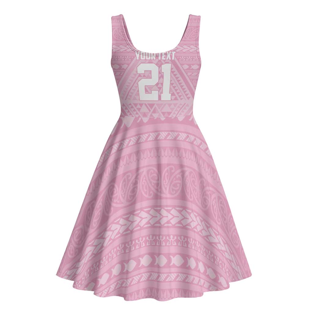 Custom New Zealand Basketball Indigenous Midi Dress - Aussie Hoodie