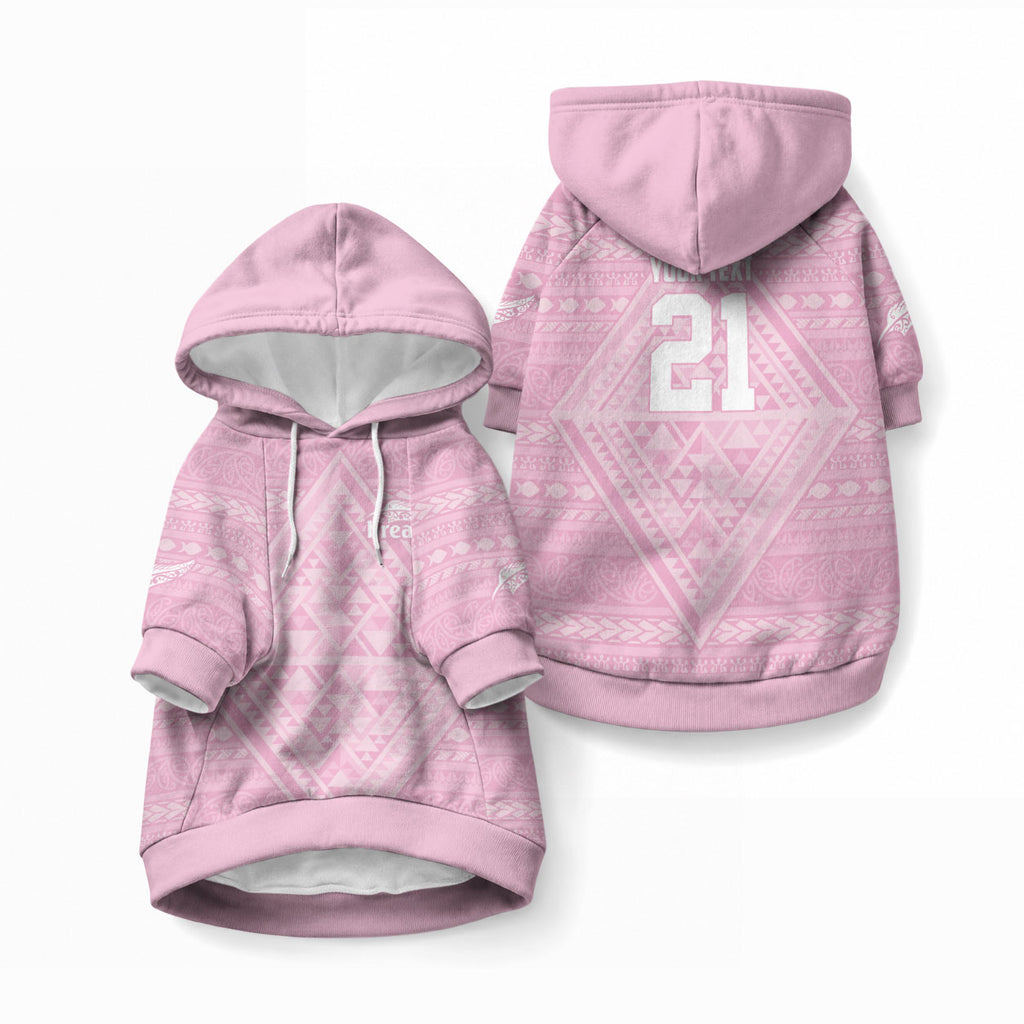 Custom New Zealand Basketball Indigenous Pet Hoodie