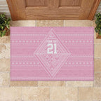 Custom New Zealand Basketball Indigenous Rubber Doormat - Aussie Hoodie