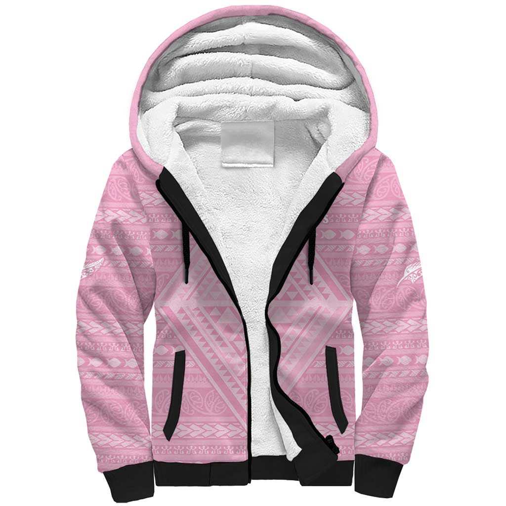 Custom New Zealand Basketball Indigenous Sherpa Hoodie - Aussie Hoodie