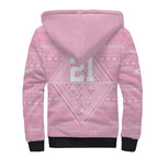 Custom New Zealand Basketball Indigenous Sherpa Hoodie - Aussie Hoodie