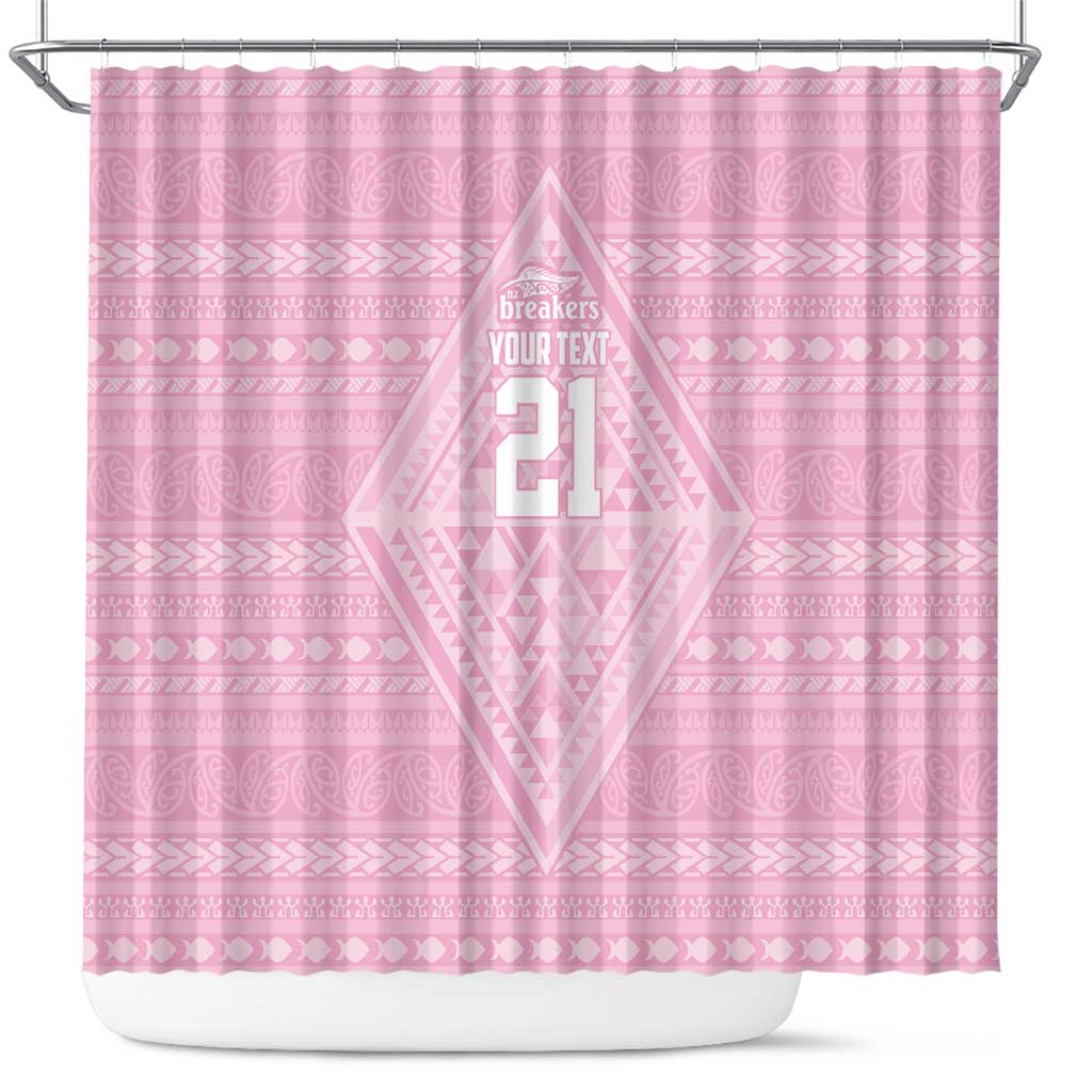 Custom New Zealand Basketball Indigenous Shower Curtain - Aussie Hoodie