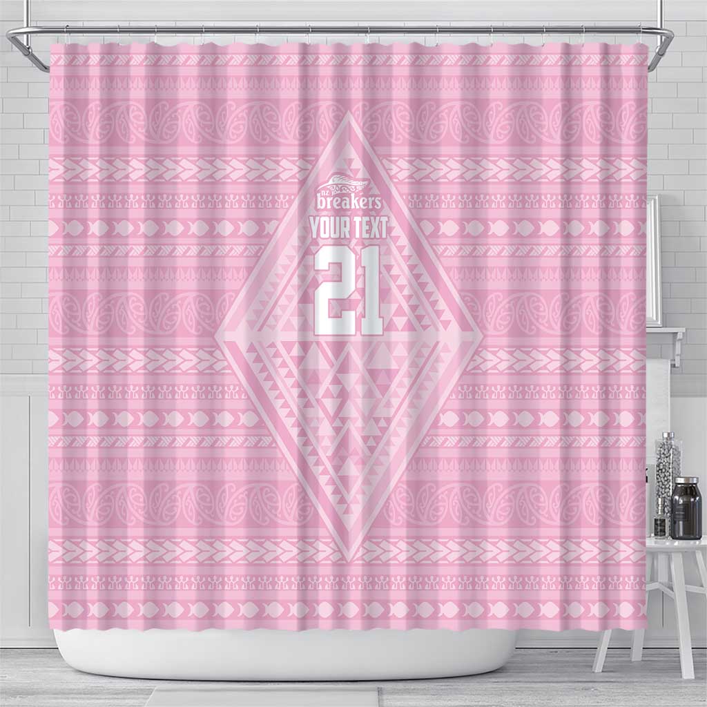 Custom New Zealand Basketball Indigenous Shower Curtain - Aussie Hoodie