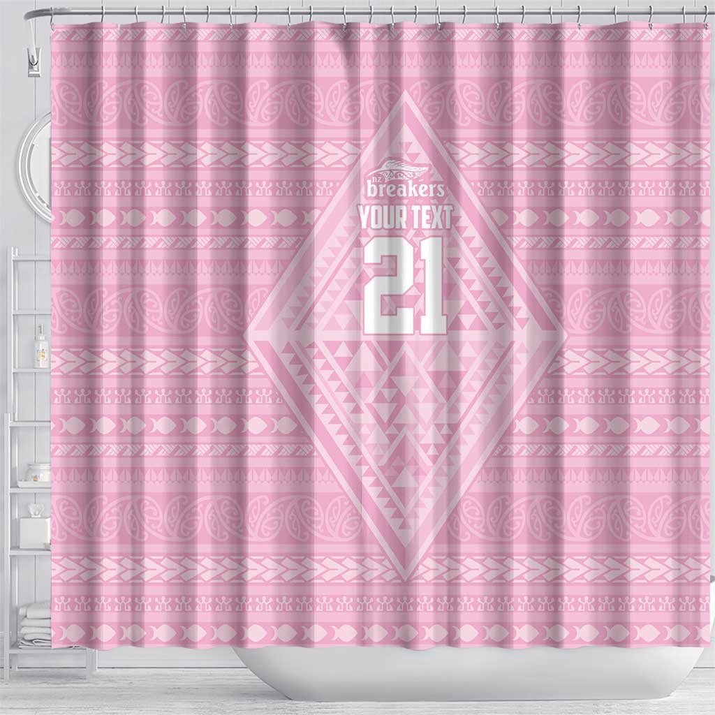 Custom New Zealand Basketball Indigenous Shower Curtain - Aussie Hoodie