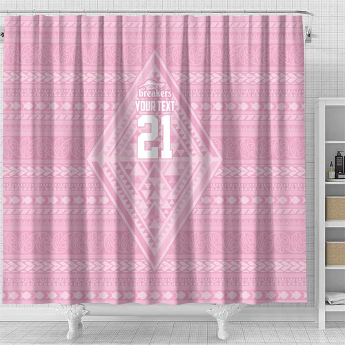 Custom New Zealand Basketball Indigenous Shower Curtain - Aussie Hoodie