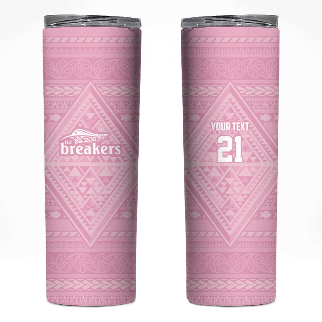 Custom New Zealand Basketball Indigenous Skinny Tumbler - Aussie Hoodie
