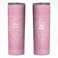 Custom New Zealand Basketball Indigenous Skinny Tumbler - Aussie Hoodie