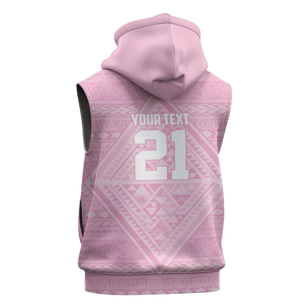 Custom New Zealand Basketball Indigenous Sleeveless Hoodie - Aussie Hoodie