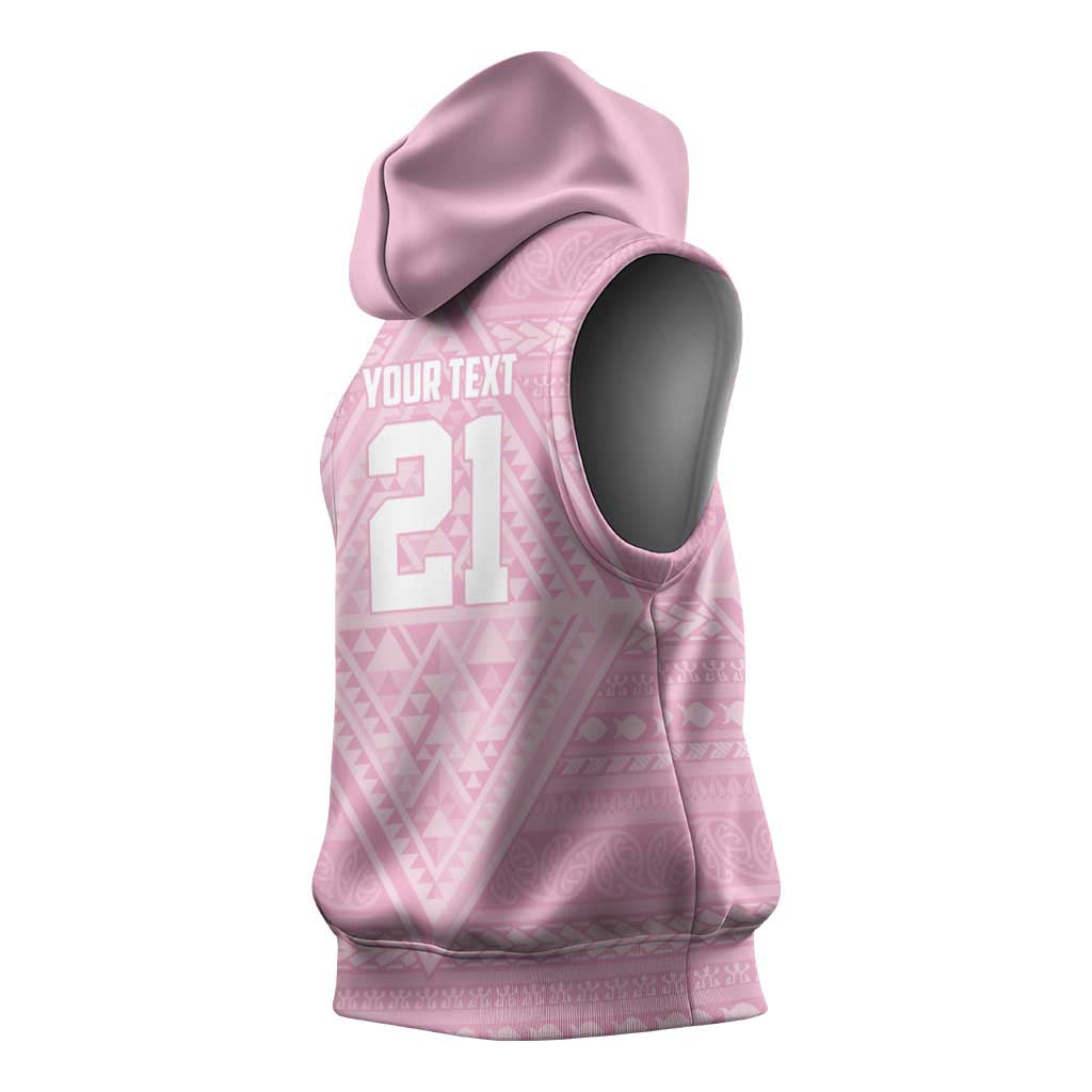 Custom New Zealand Basketball Indigenous Sleeveless Hoodie - Aussie Hoodie
