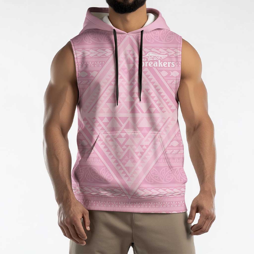 Custom New Zealand Basketball Indigenous Sleeveless Hoodie - Aussie Hoodie