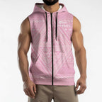 Custom New Zealand Basketball Indigenous Sleeveless Zip Hoodie LT9