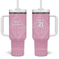 Custom New Zealand Basketball Indigenous Tumbler With Handle - Aussie Hoodie