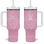 Custom New Zealand Basketball Indigenous Tumbler With Handle - Aussie Hoodie