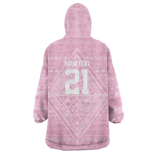 Custom New Zealand Basketball Indigenous Wearable Blanket Hoodie - Aussie Hoodie