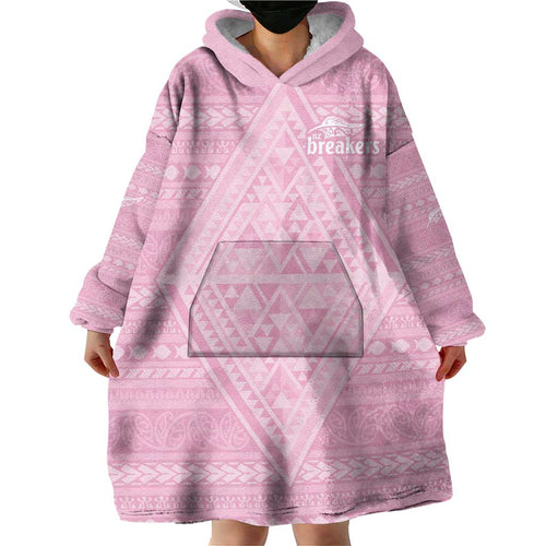 Custom New Zealand Basketball Indigenous Wearable Blanket Hoodie - Aussie Hoodie