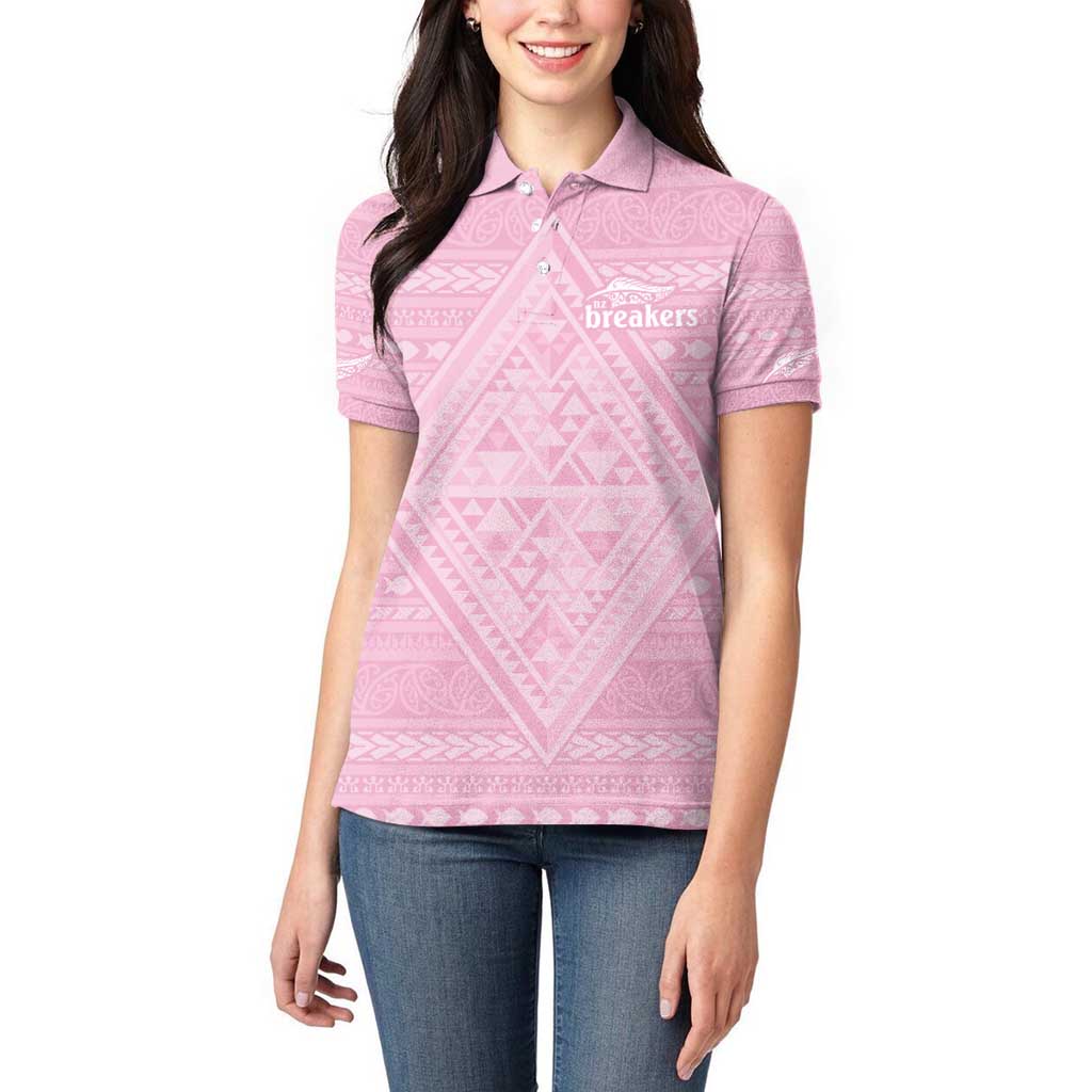 Custom New Zealand Basketball Indigenous Women Polo Shirt - Aussie Hoodie