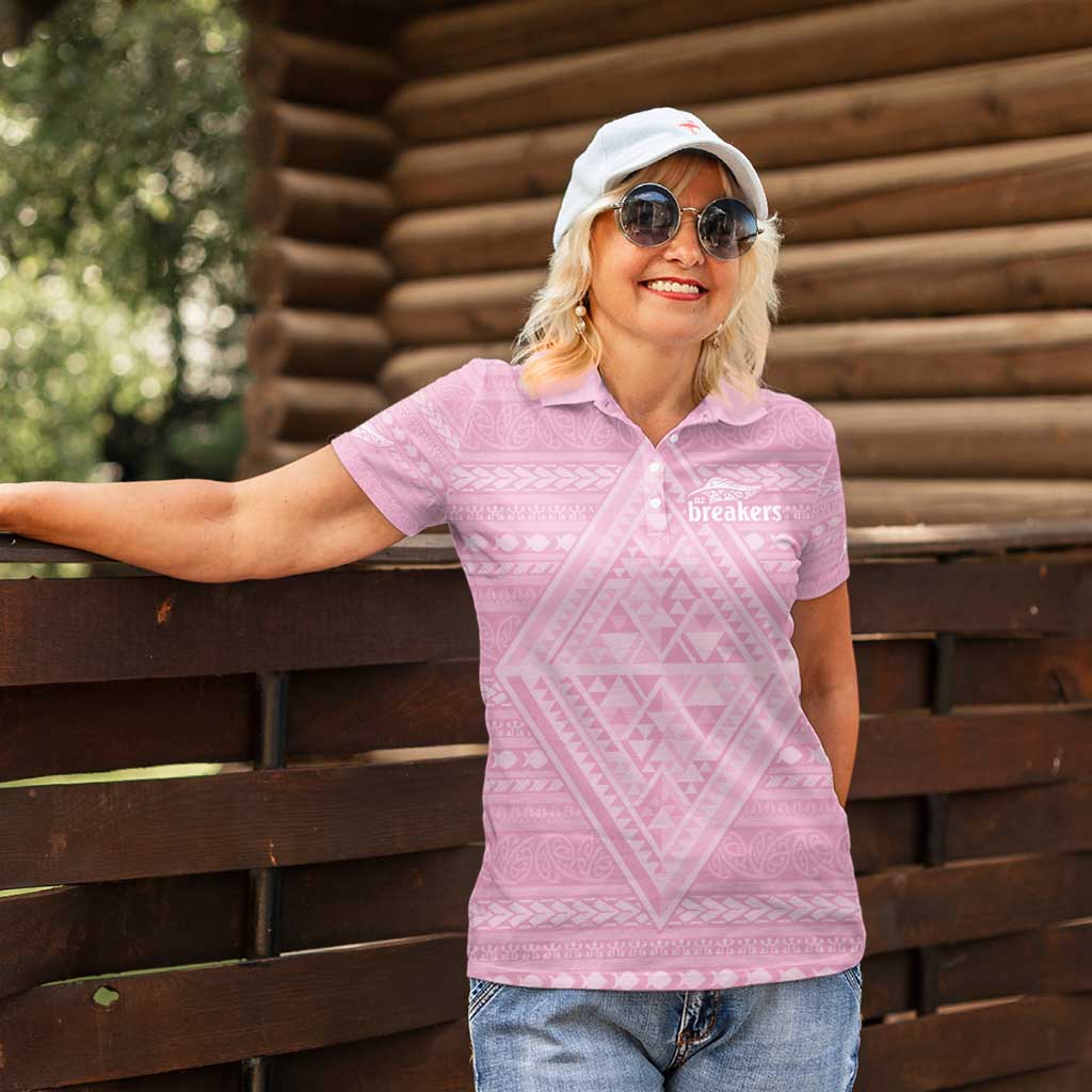 Custom New Zealand Basketball Indigenous Women Polo Shirt - Aussie Hoodie